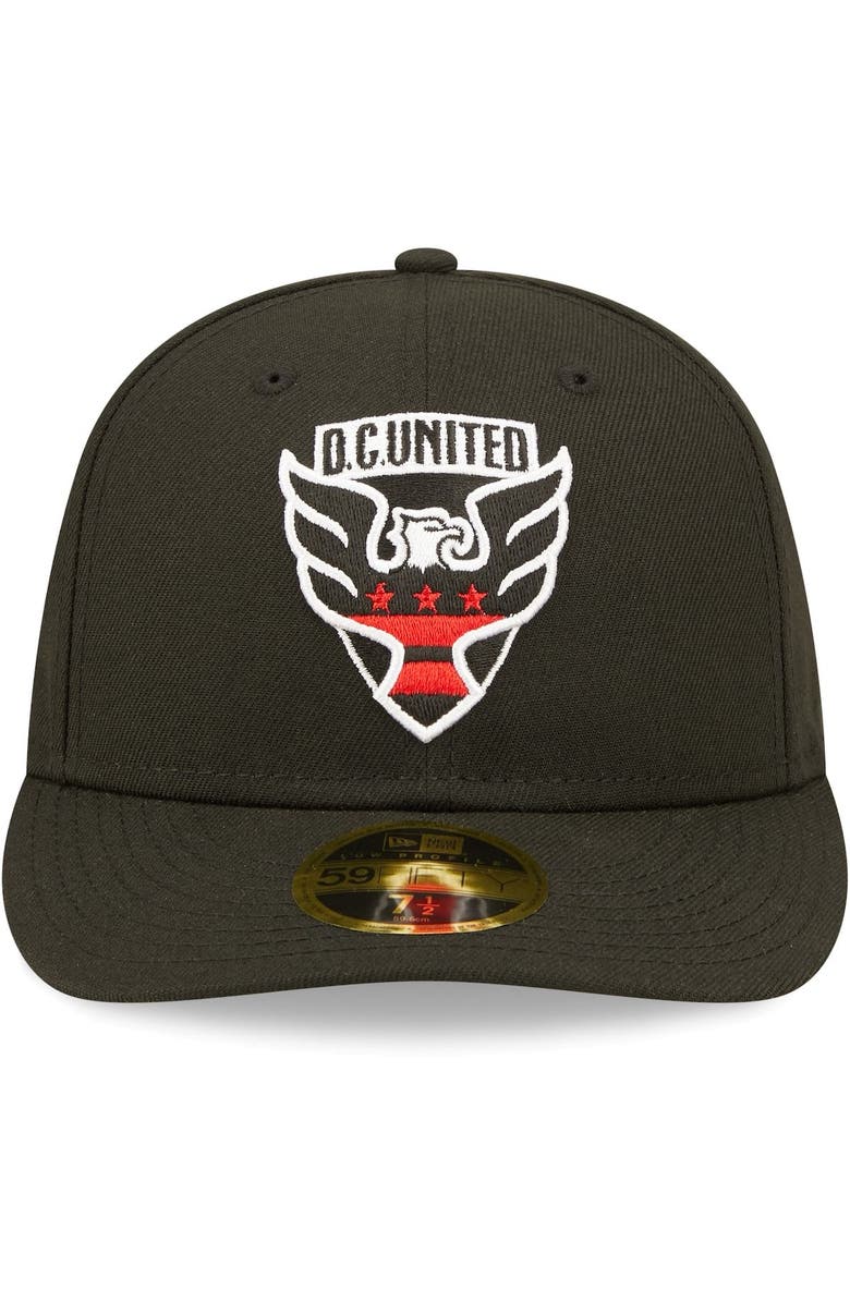 New Era Men's New Era Black D.C. United Primary Logo Low Profile 59FIFTY Fitted Hat, Alternate, color, 