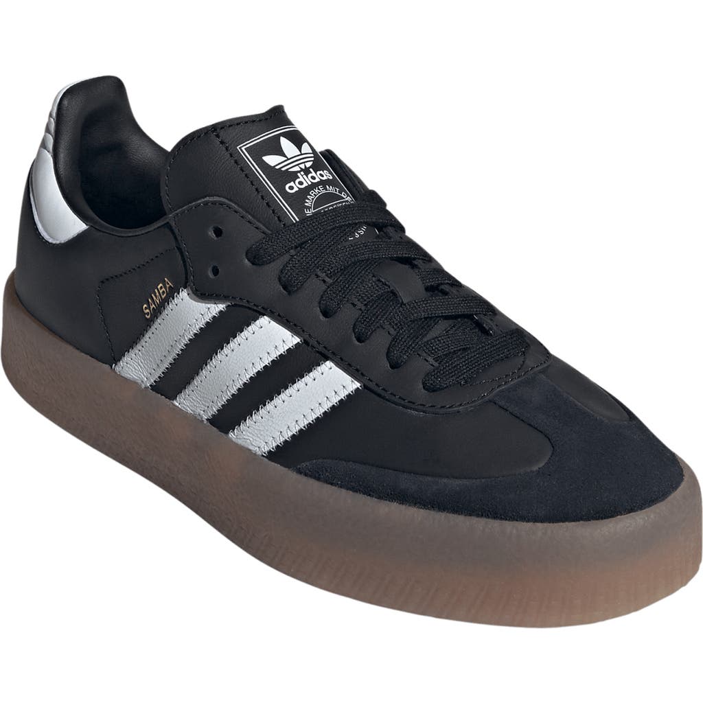 adidas Sambae Sneaker in Core Black/White/Gold
