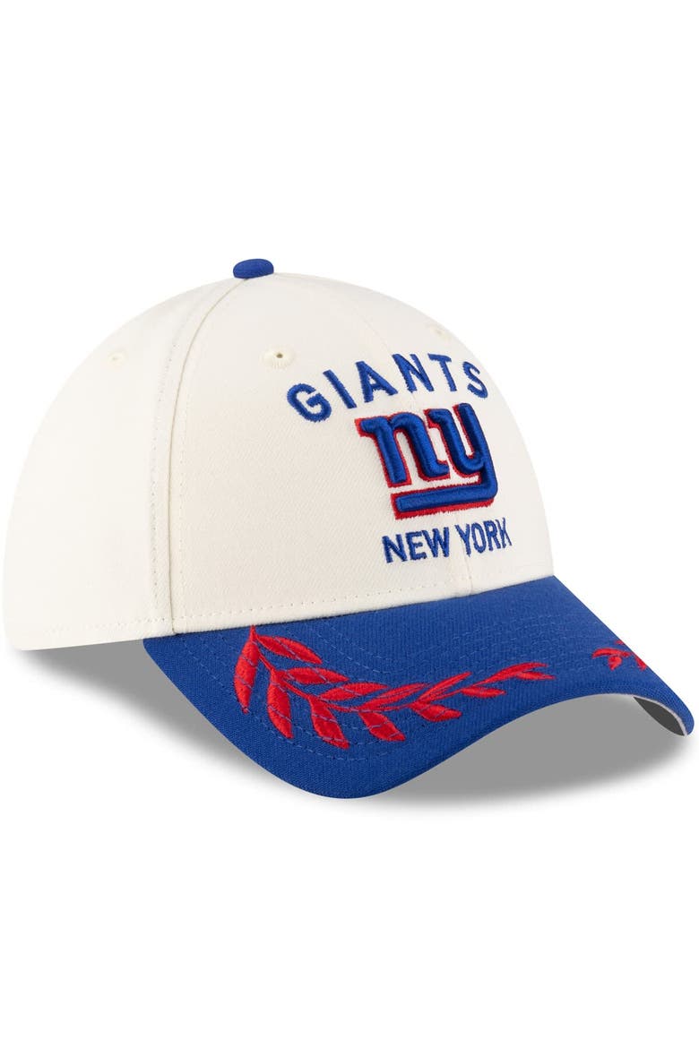 Men's New Era  Cream/Royal New York Giants 2025 NFL Draft 39THIRTY Flex Hat, Alternate, color, Cream