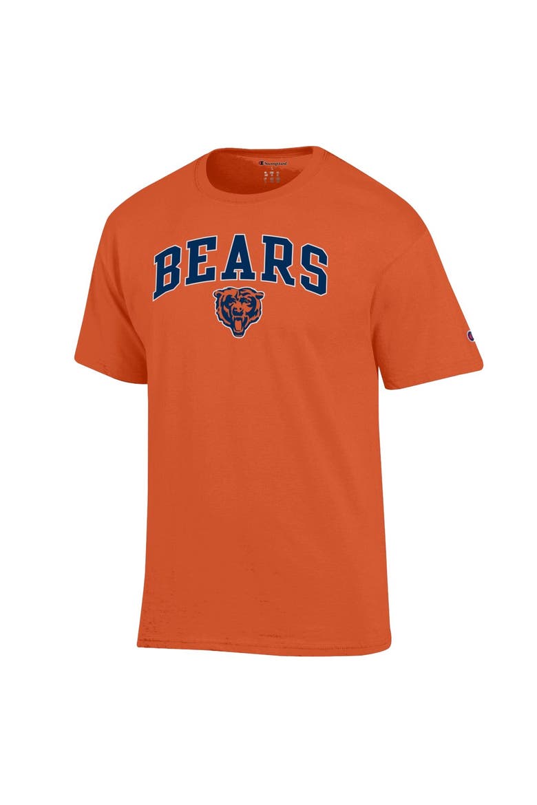Men's Champion Orange Chicago Bears Arch Over Logo T-Shirt, Alternate, color, Orange
