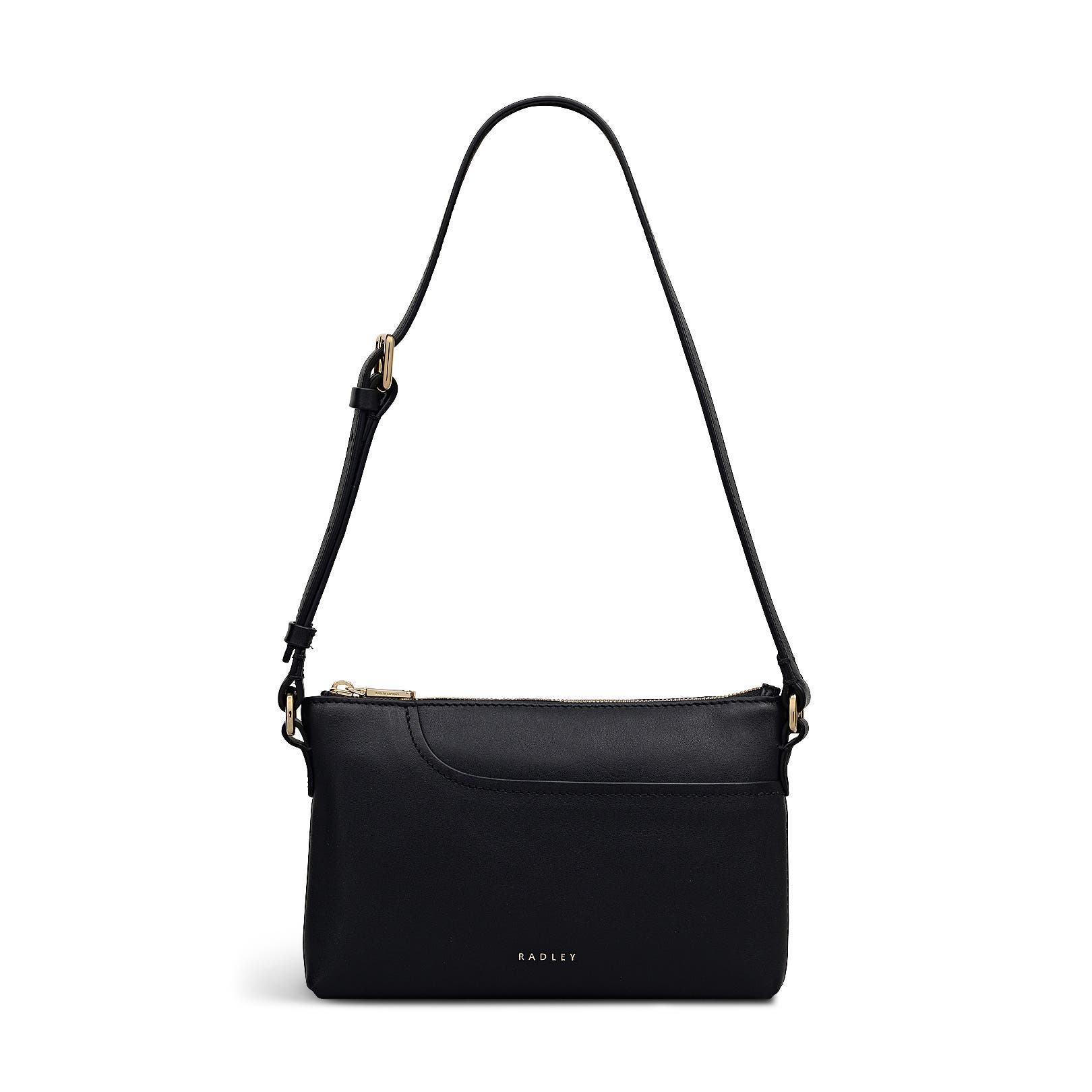 Radley Pockets Mini Ziptop Shoulder Bag, Main, color, Black