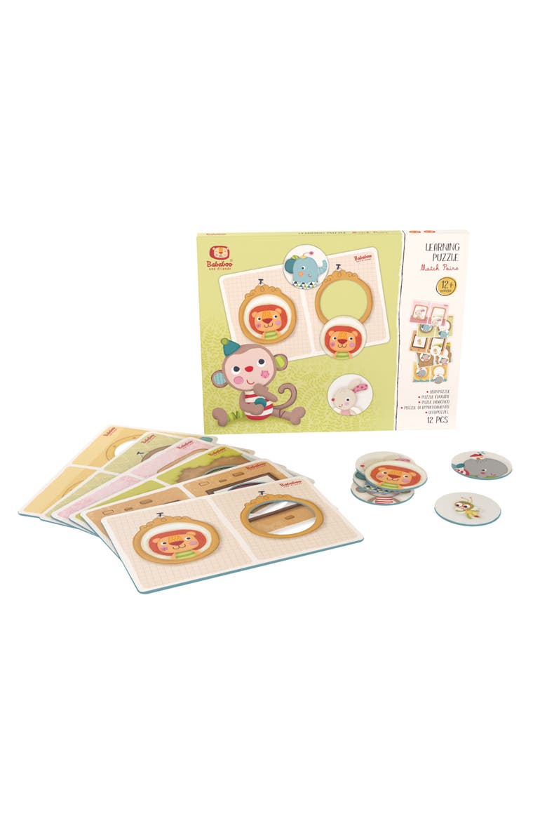 Match Pairs & Patterns Learning Puzzle Set, Alternate, color, Multi