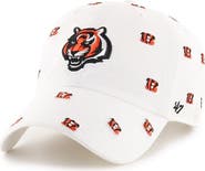 '47 Women's '47 White Cincinnati Bengals Confetti Clean Up Adjustable Hat