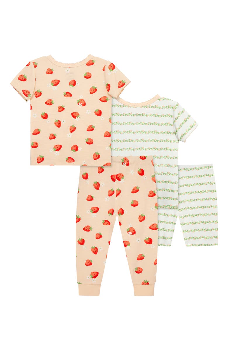Little Me 4-Piece Pajamas, Alternate, color,