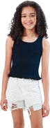 Truce Kids' Fringe Hem Cotton Tank Top