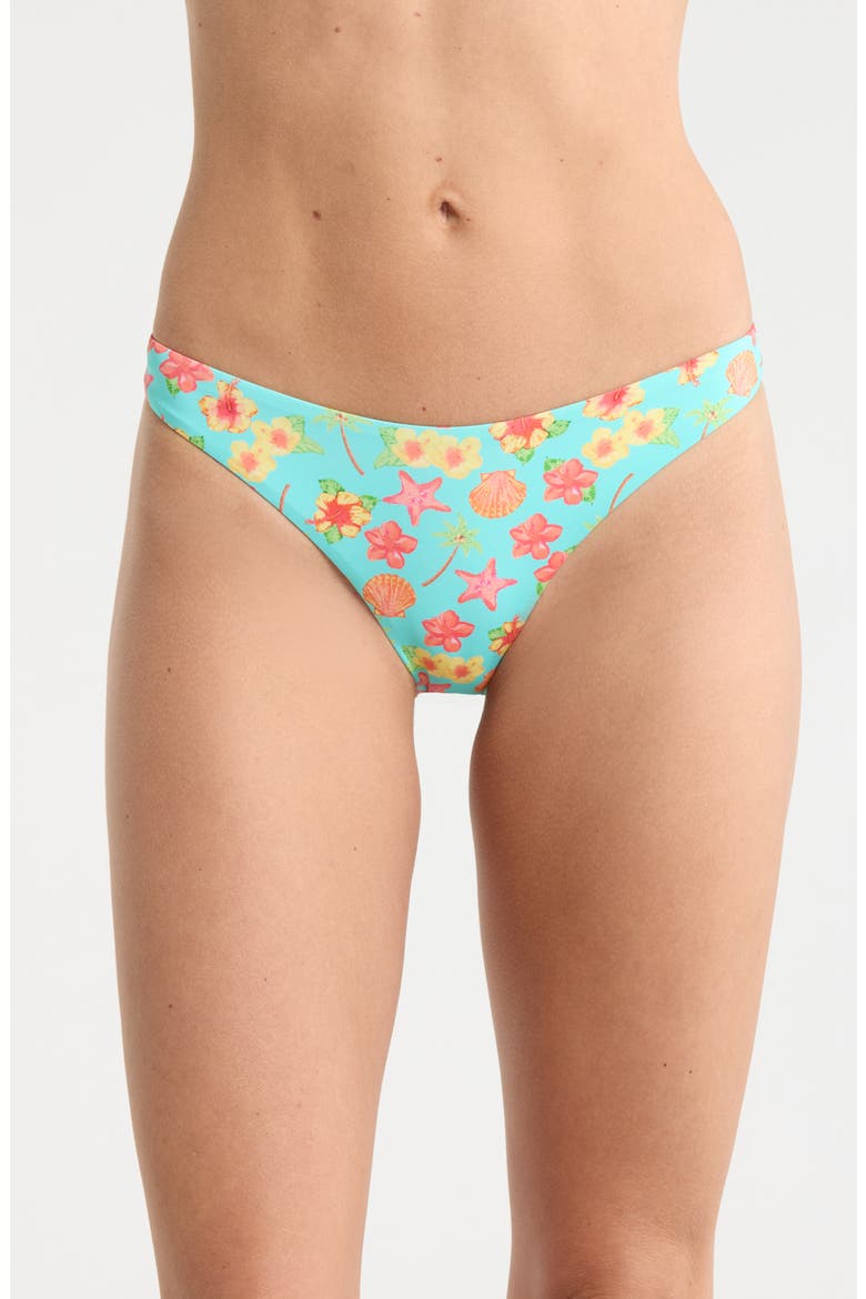 Rosette Bikini Bottoms, Main, color, OCEAN HIBISCUS