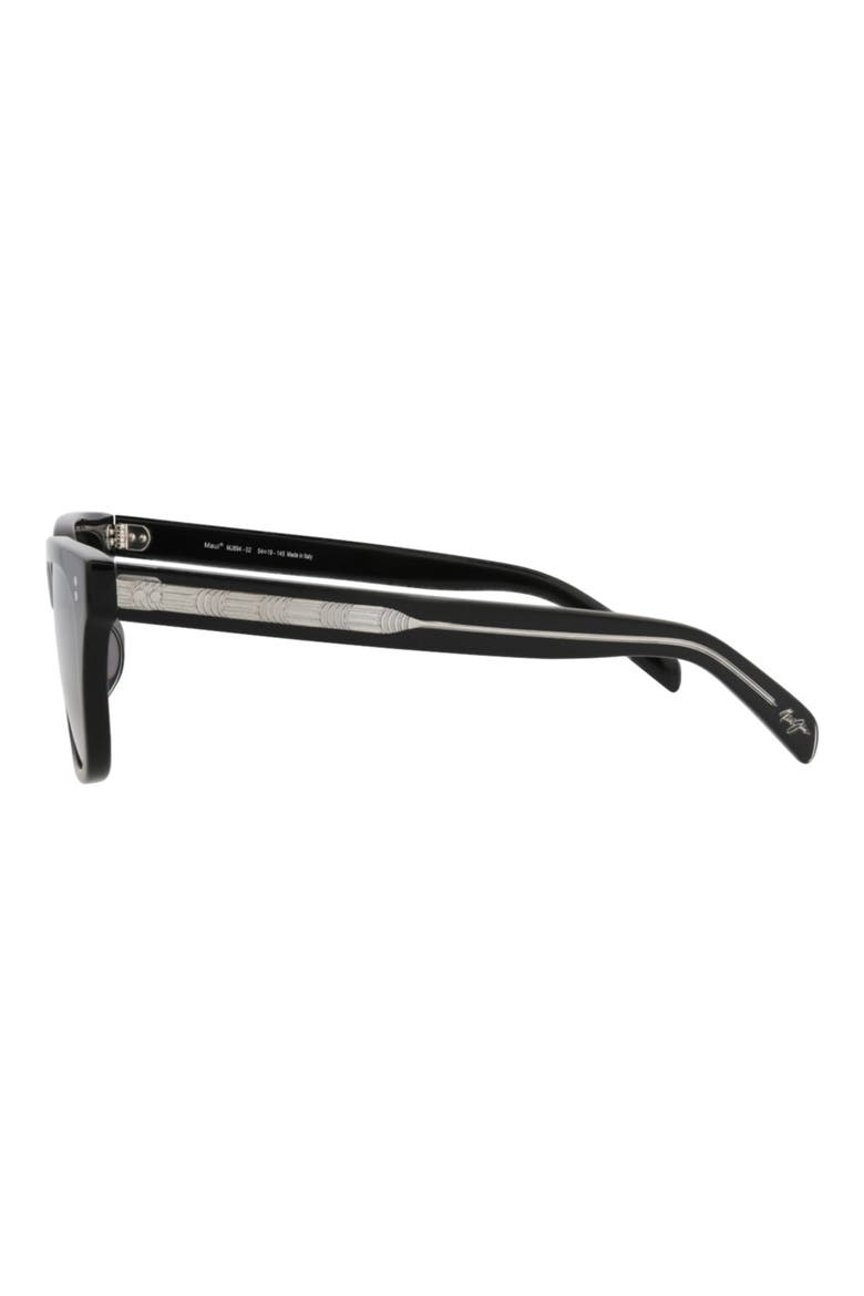 54mm Polarized Bi-Gradient Square Sunglasses, Alternate, color, BLACK BLACK GREY