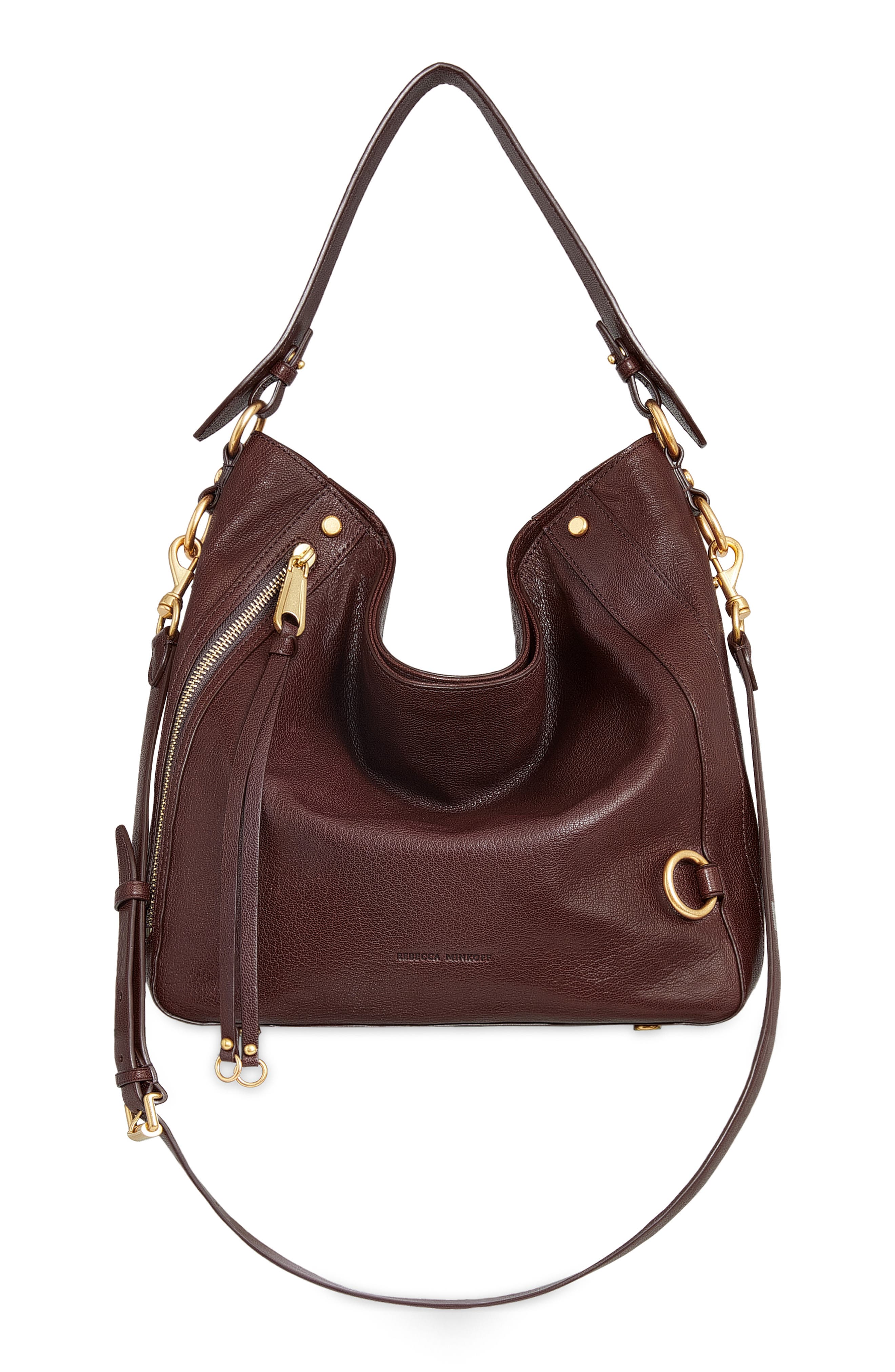 Rebecca Minkoff Mab Leather Hobo Bag, Main, color, 