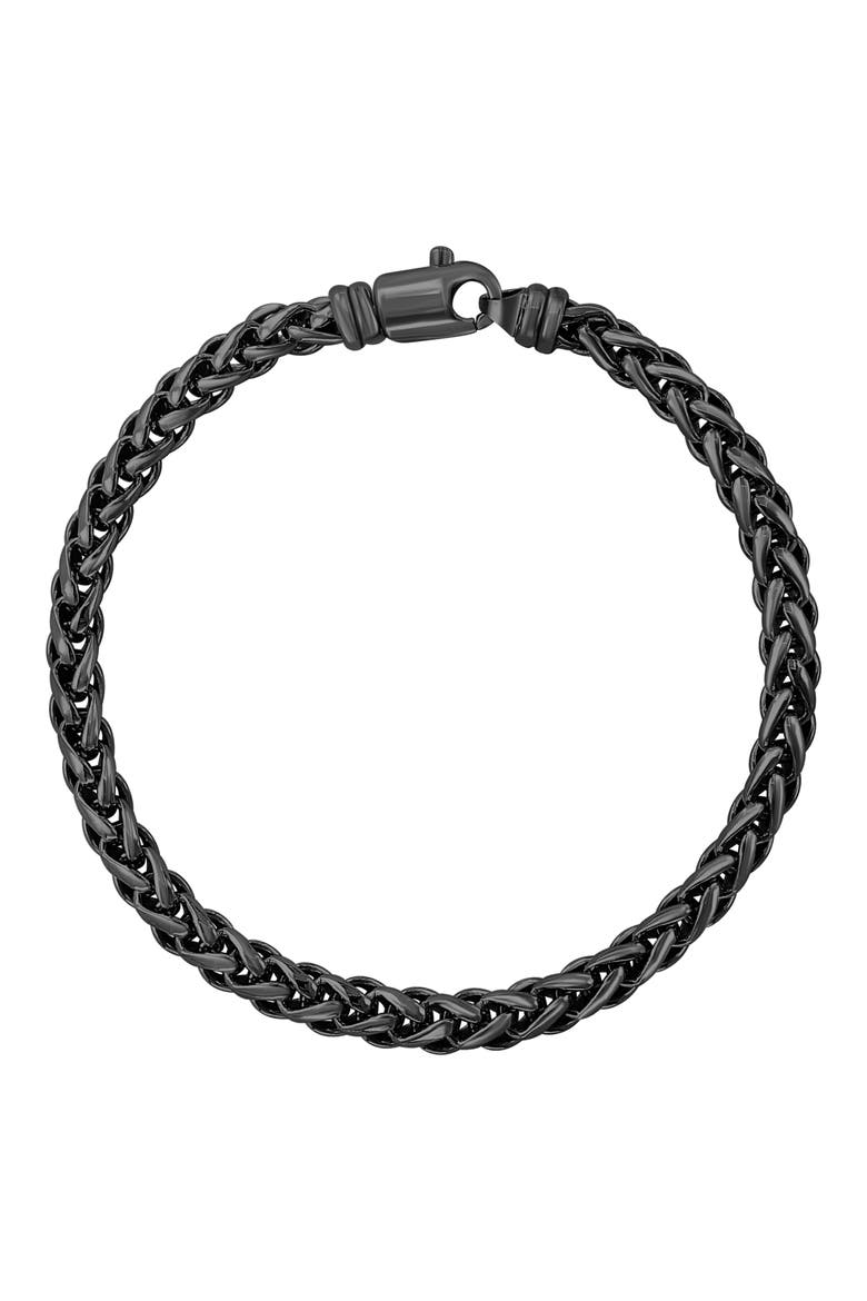 Men's Wheat Chain Bracelet, Alternate, color, SILVER