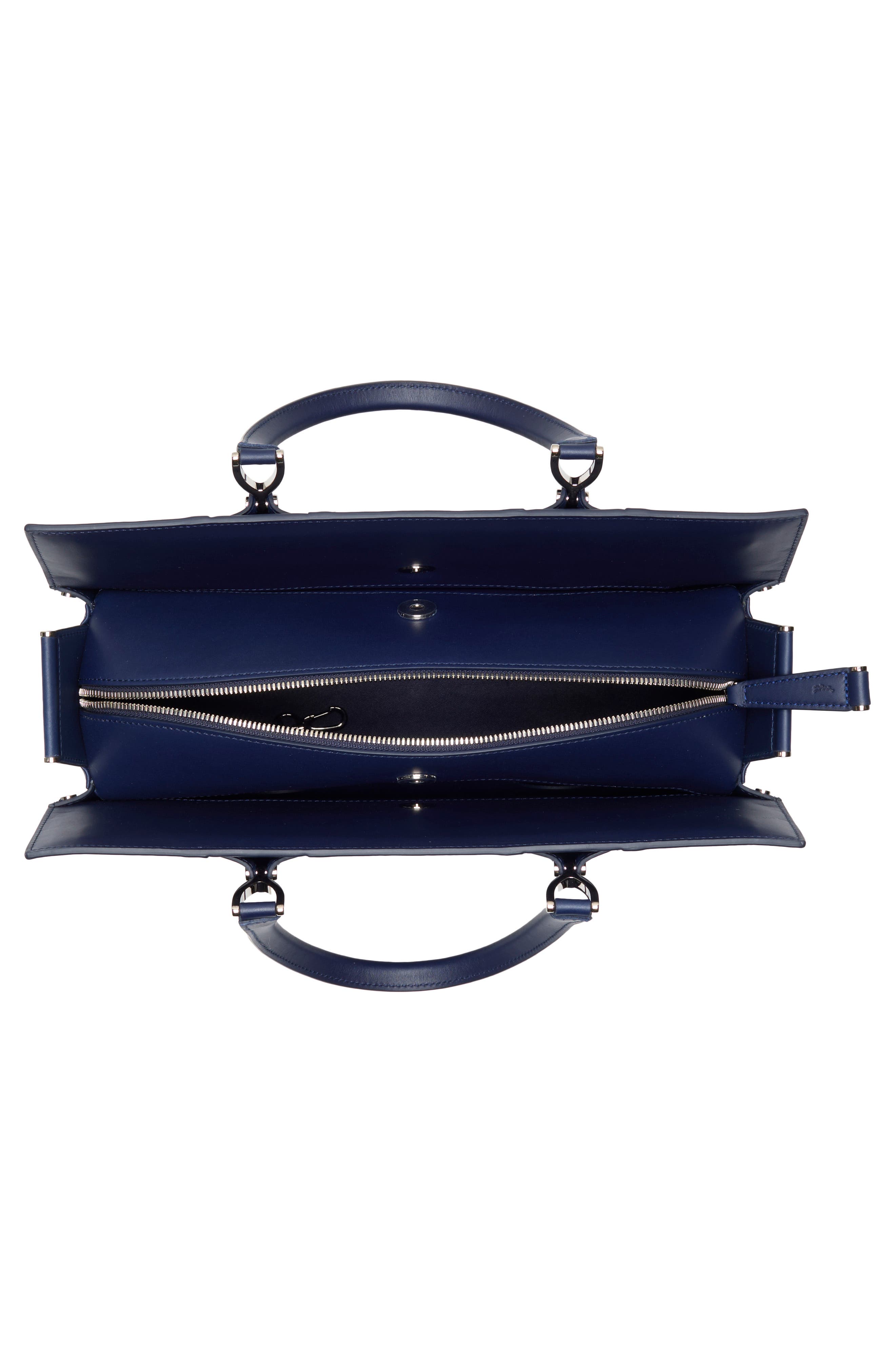 Longchamp Large Paris Handbag, Alternate, color, Navy