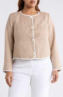 Contrast Trim Jacket