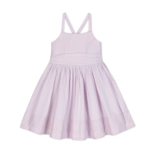 Hope & Henry Girls' Organic Embroidered Special Sundress, Toddler In Light Lavender