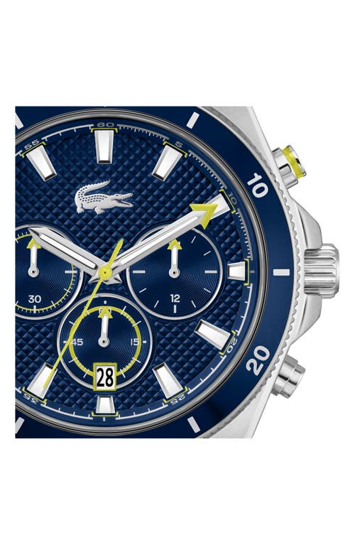 Lacoste Mainsail Chronograph Silicone Strap Watch, 43mm In Blue
