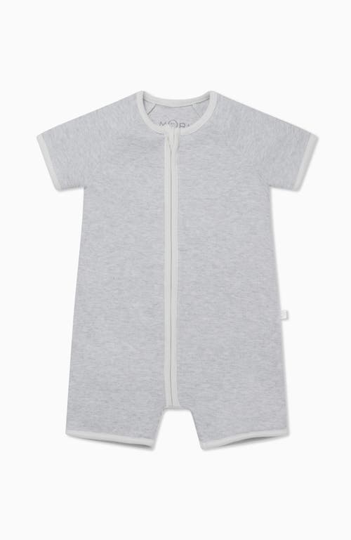 Mori Summer Zip-up Sleepsuit In Gray