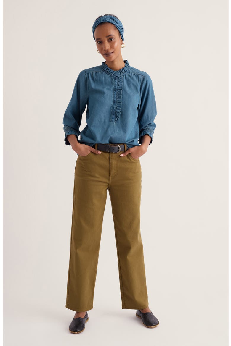 Feather Star Organic Cotton Top, Alternate, color, MID WASH INDIGO
