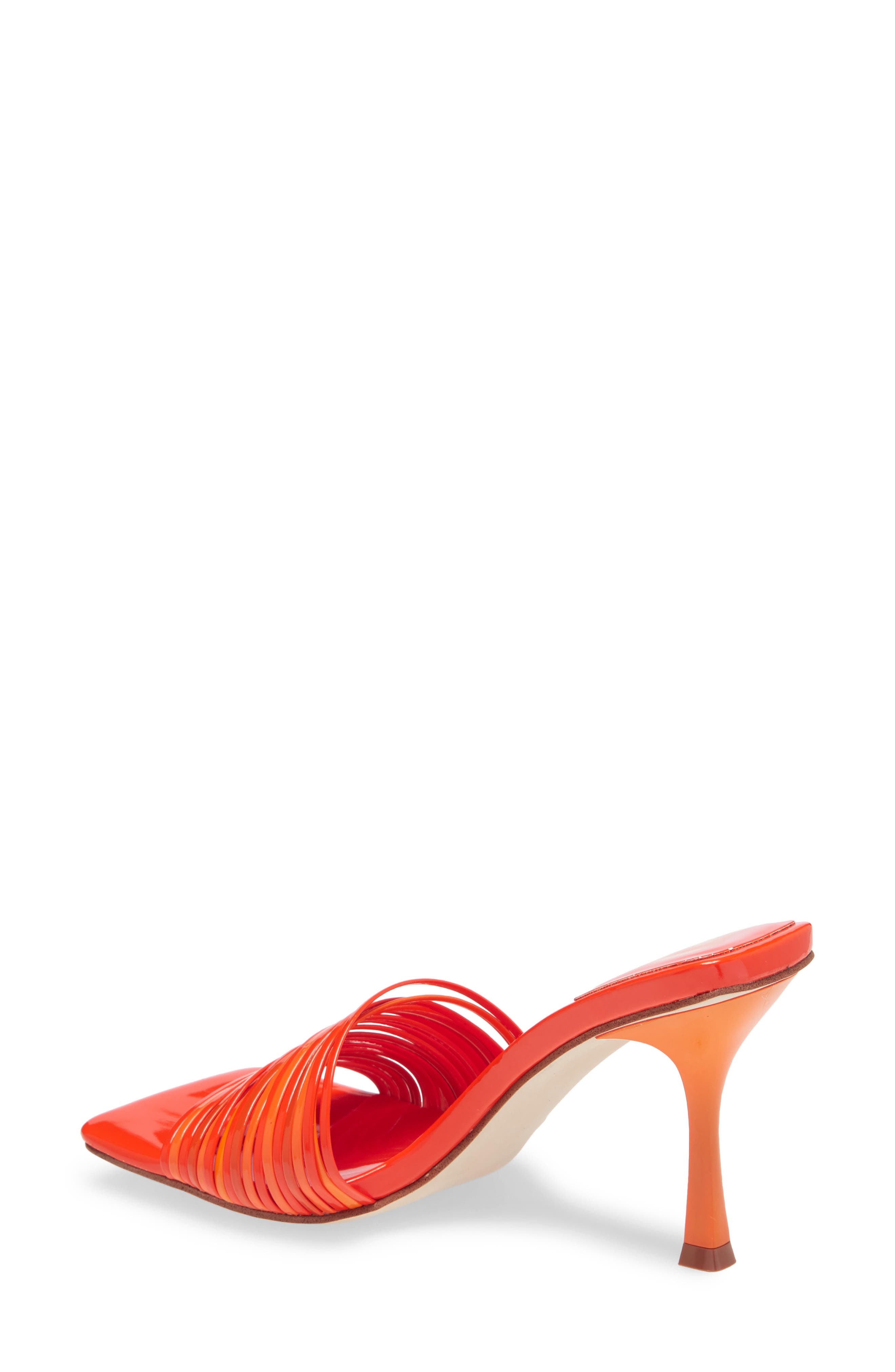 Morine Mule, Alternate, color, ORANGE PATENT COMBO