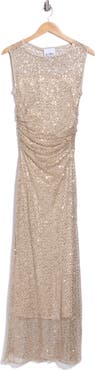 Sam Edelman Ruched Sleeveless Sequin Dress