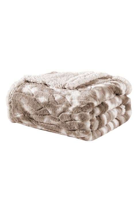 Alaska Faux Fur Throw Blanket