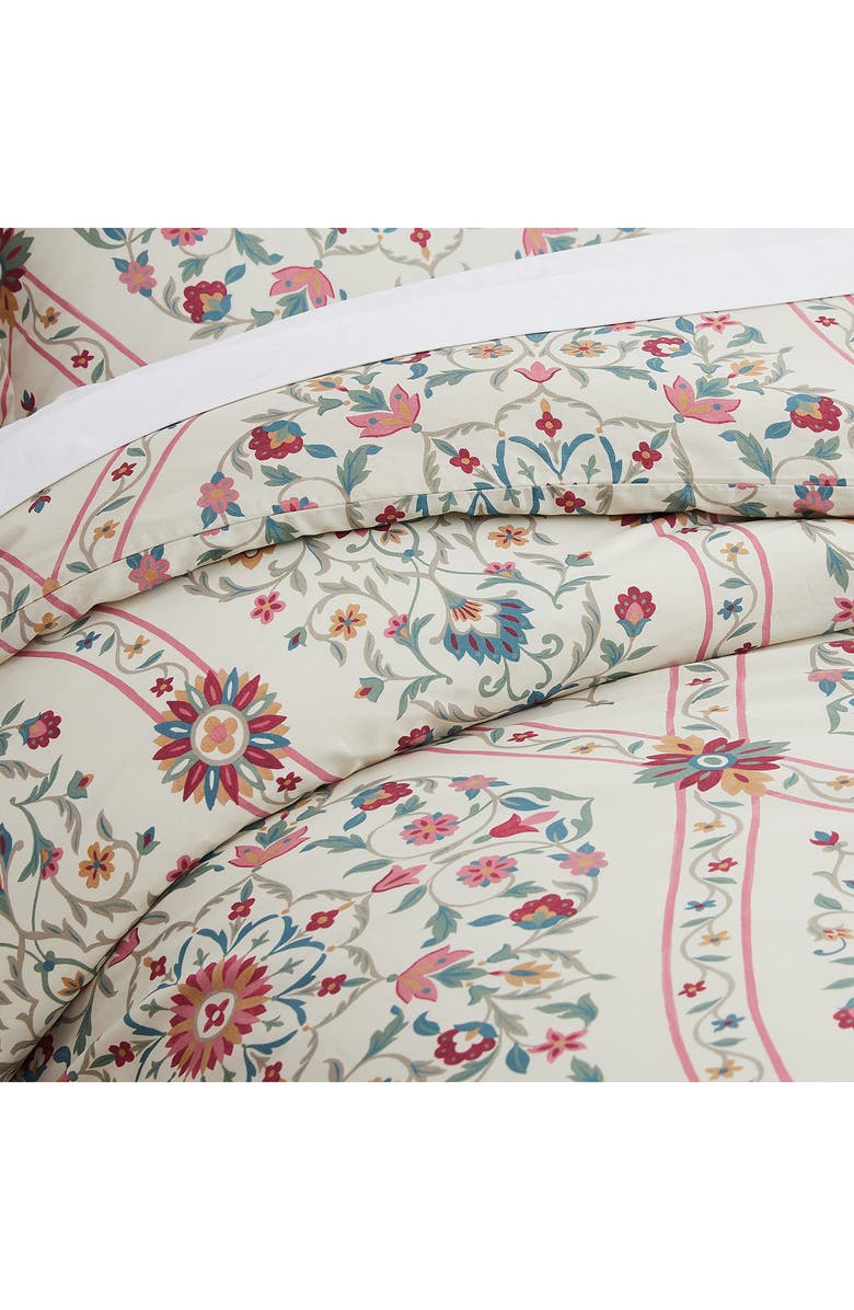 SOUTHSHORE FINE LINENS Kashmir Collection 3-Piece Cotton Duvet Set, Alternate, color, Cream