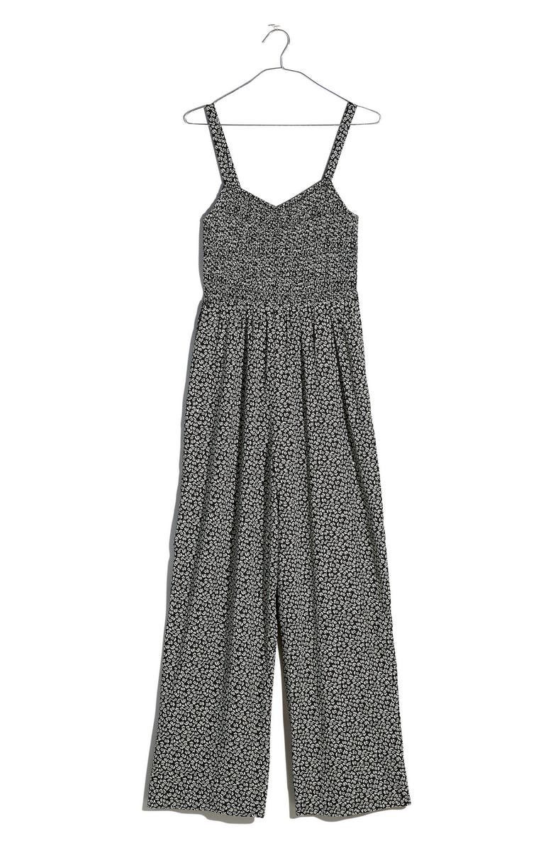 Madewell Lucie Micro Daisy Wide Leg Jumpsuit, Alternate, color,