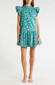 SUGARLIPS Karela Smocked Ruffle Dress