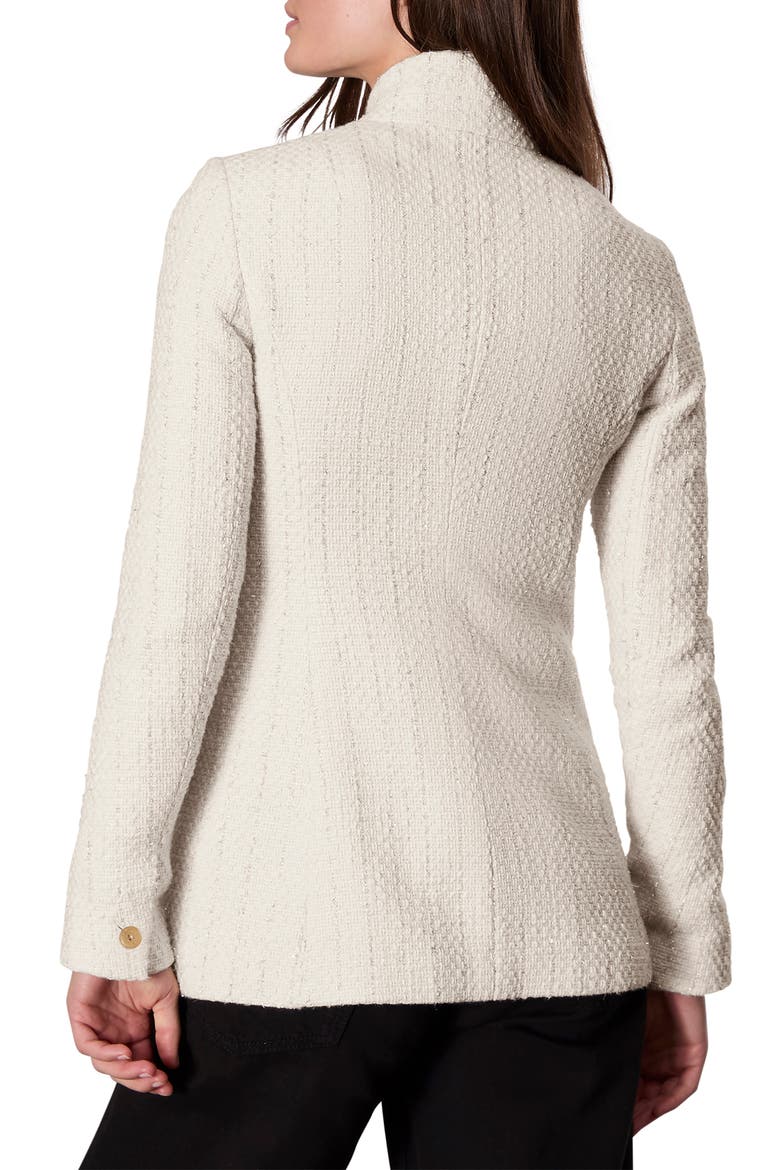 Slade Metallic Tweed Blazer, Alternate, color, IVORY
