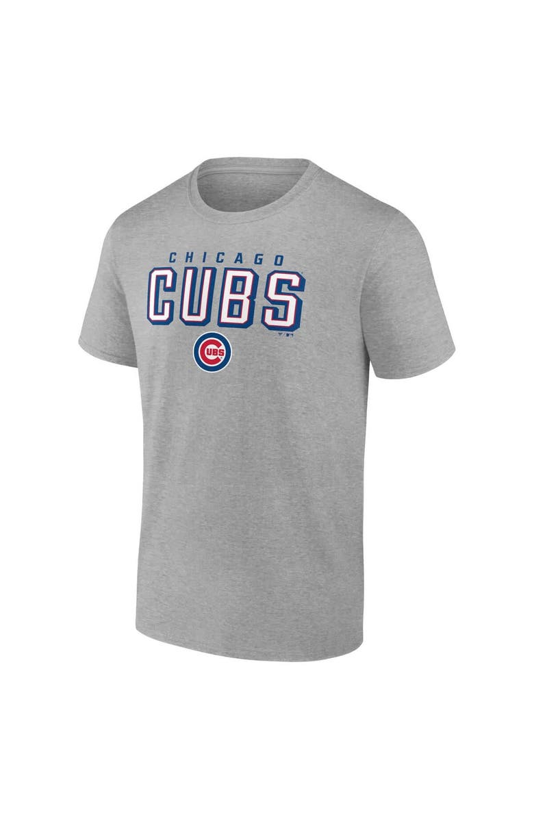 FANATICS Men's Fanatics  Gray Chicago Cubs Team T-Shirt, Alternate, color, 