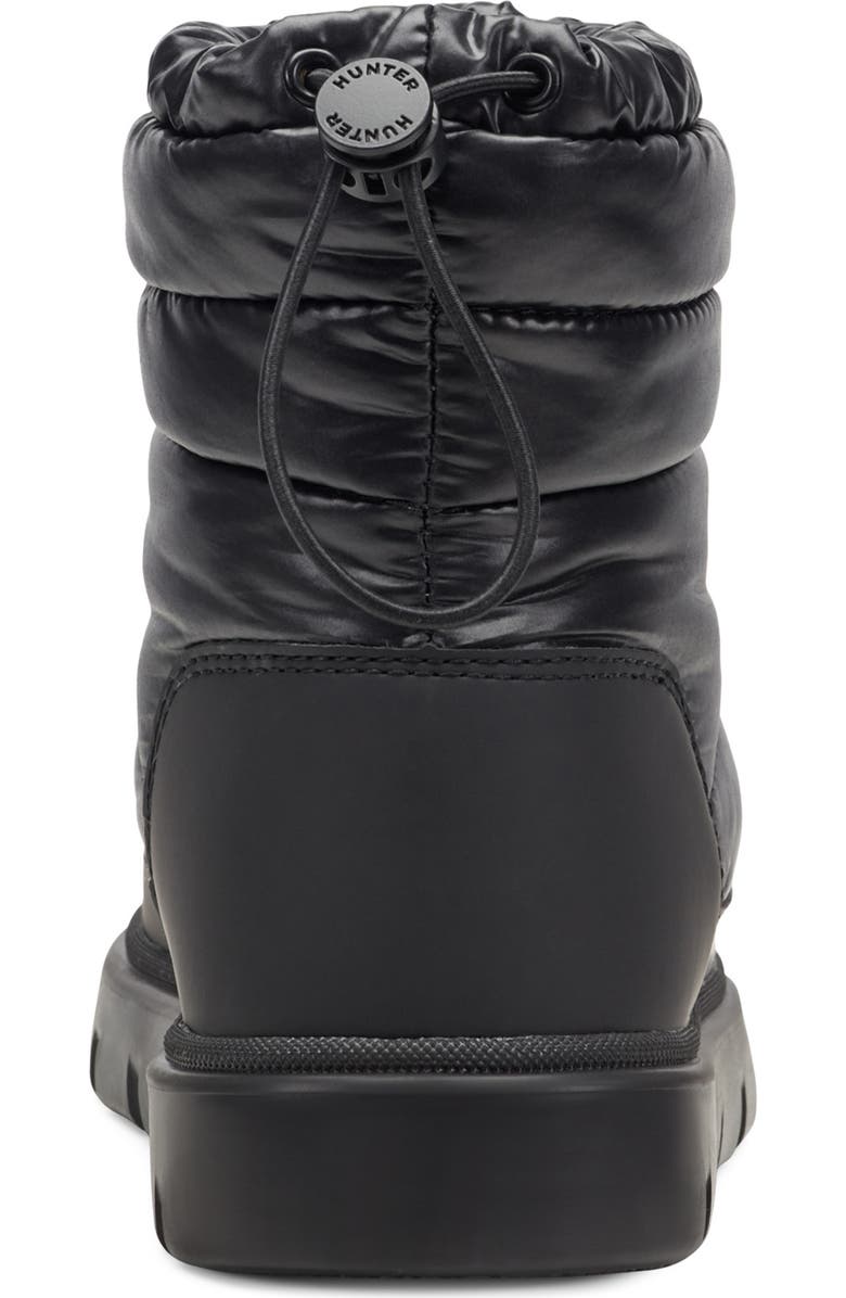 Hunter Kids' Cuddle Lug Sole Insulated Waterproof Snow Boot, Alternate, color, Black/Black