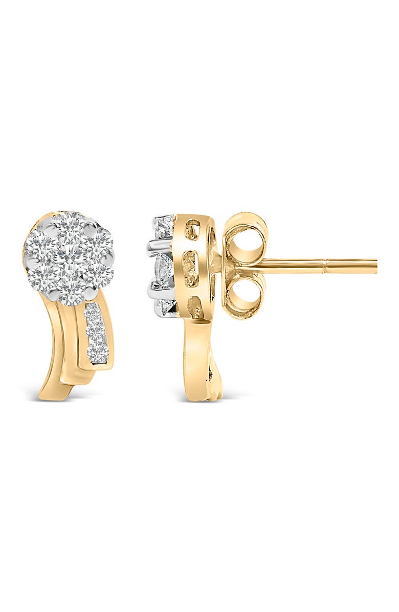 Haus of Brilliance 14K Yellow Gold 7/8 cttw Round Cut Diamond Earrings, Alternate, color, Yellow