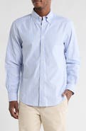 Brooks Brothers Regular Fit Stripe Non-Iron Stretch Cotton Button-Down Shirt