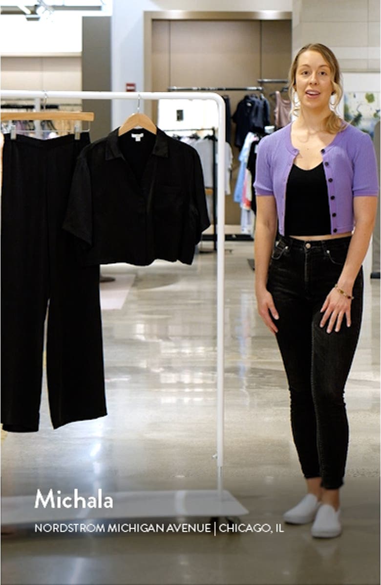 Washable High Waist Silk Pajamas, sales video thumbnail