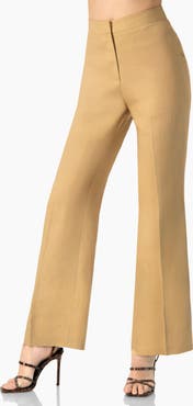 IVONNE Linen Straight Leg Wide Pants