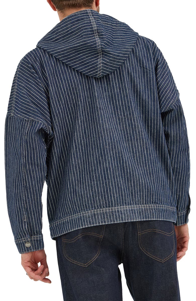 Lee Topstitched Denim Anorak, Alternate, color, Lake Edge