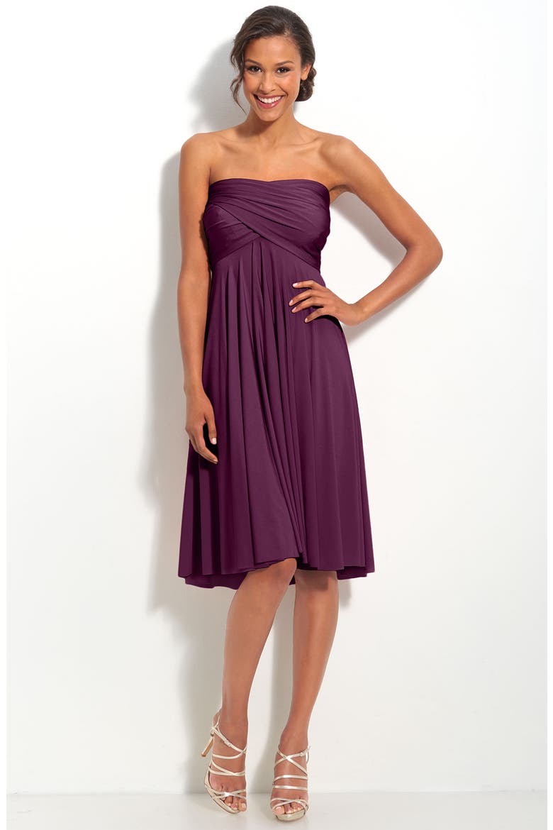 twobirds Convertible Jersey Gown, Alternate, color, PLUM