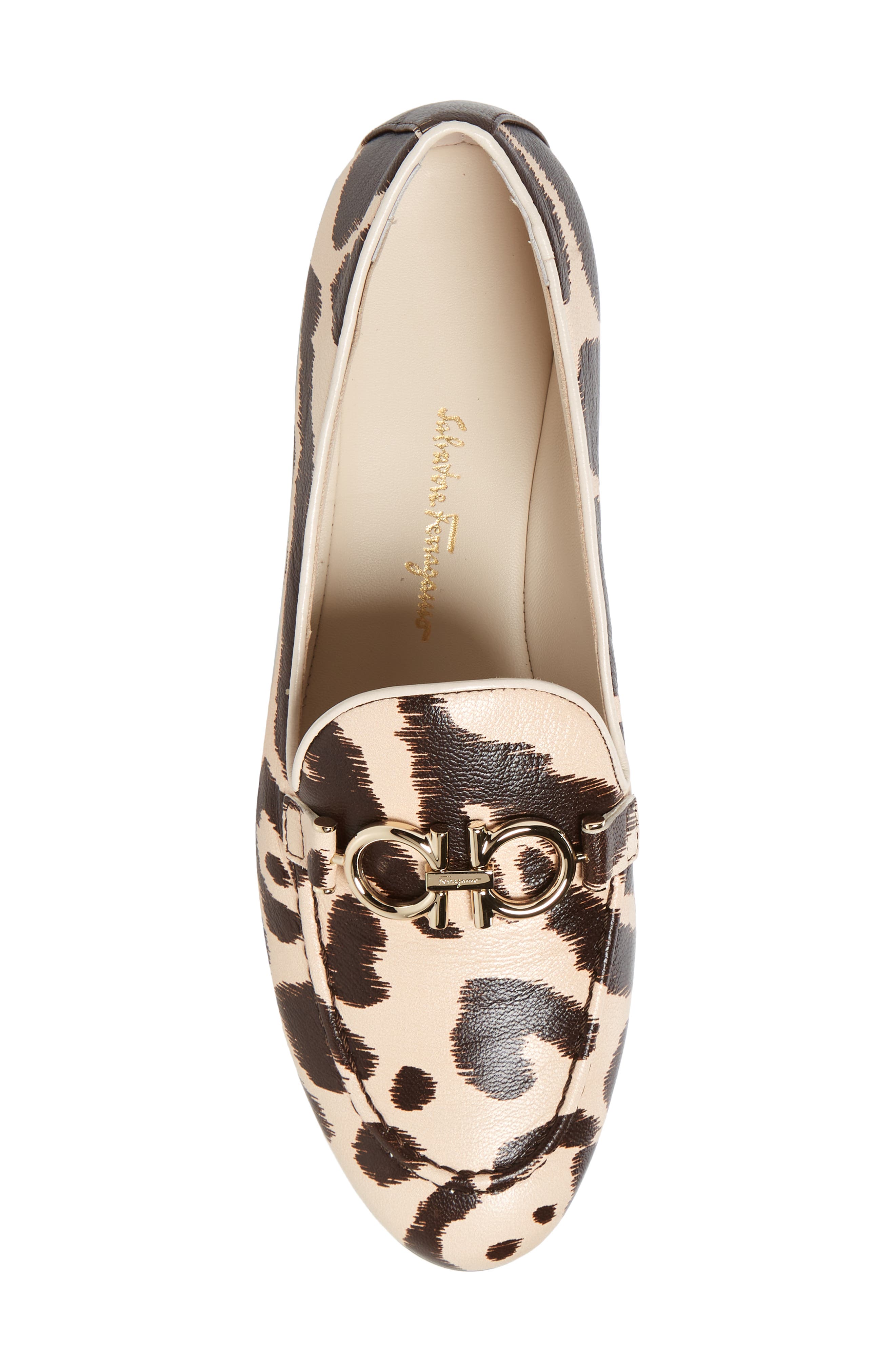 Salvatore Ferragamo Trifoglio Bit Loafer, Alternate, color, BIANCO/ BONE