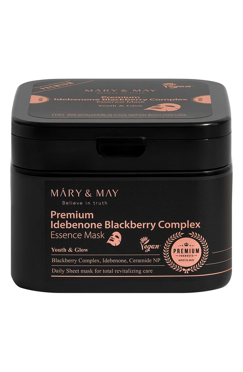 Mary&May Premium Blackberry Complex Essence Mask, Main, color,