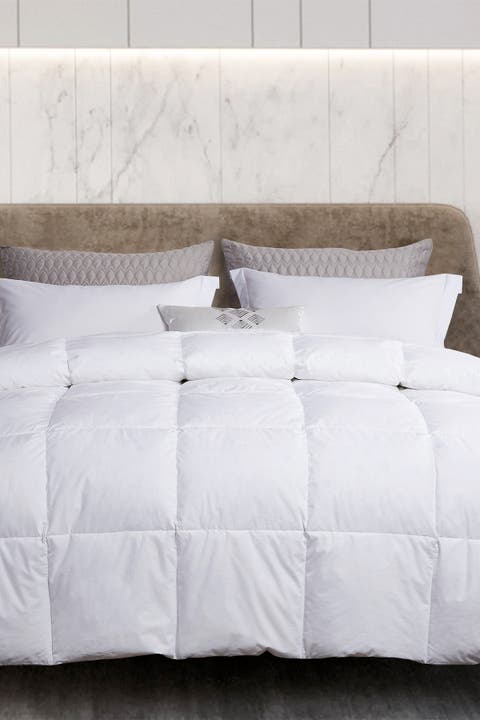 Martha Stewart 240 Thread Count White Goose Feather & Down Comforter - King
