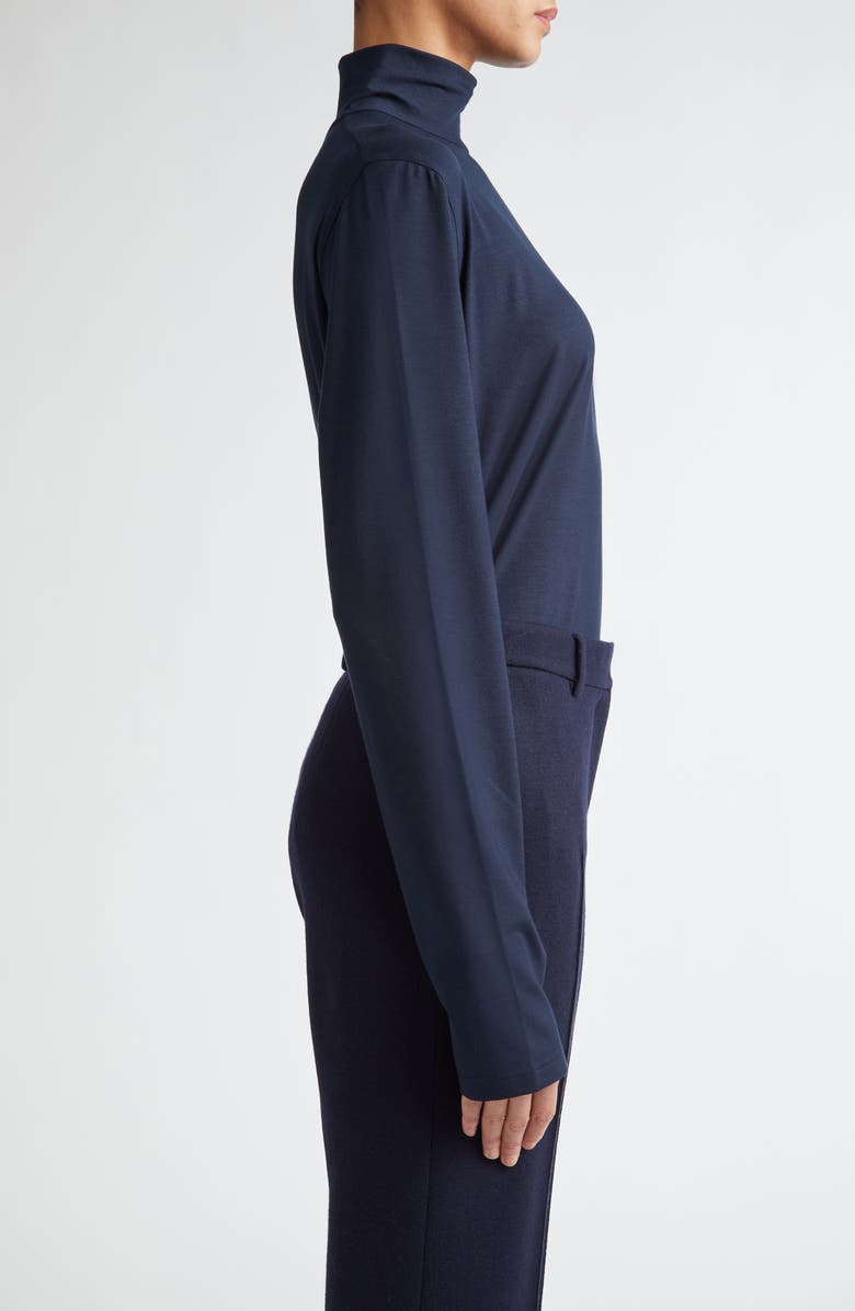 Akris punto Fitted Mock Neck Stretch Modal Knit Top, Alternate, color,
