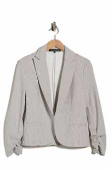Amanda & Chelsea Stripe Scrunch Sleeve Jacket