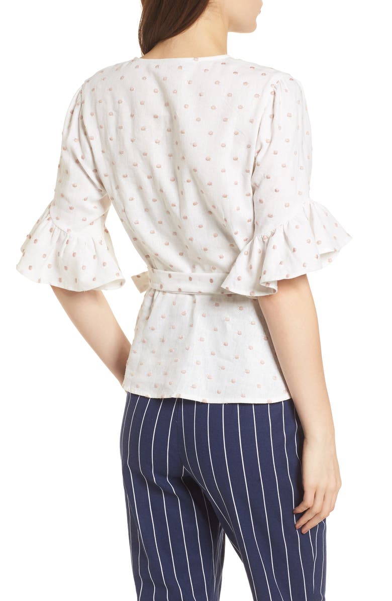 WAYF Kaitlyn Wrap Top, Alternate, color,