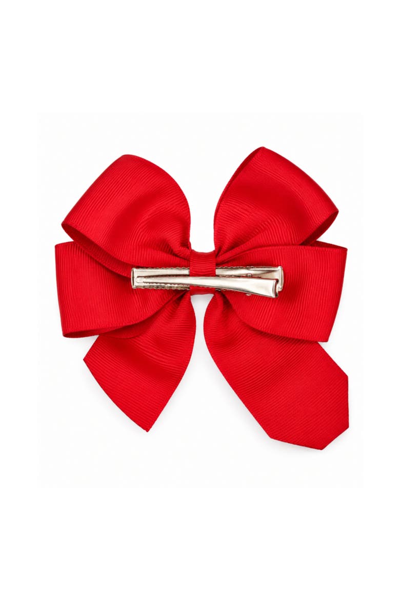 Crayon Back-to-School Hair Bow, Alternate, color, Red