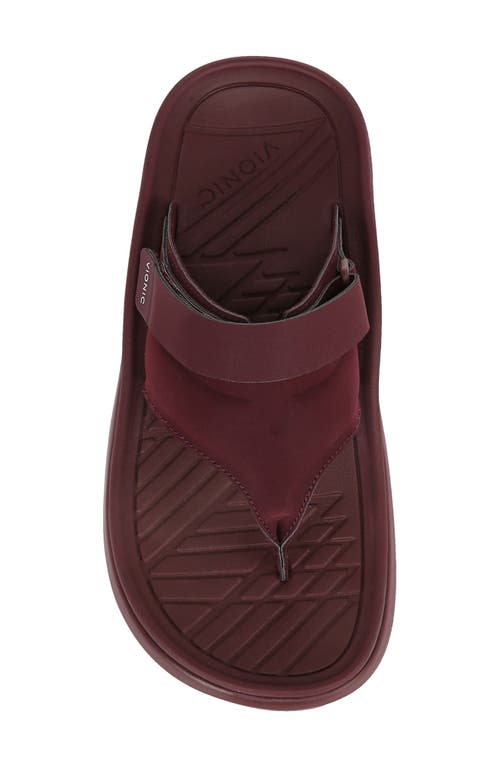 Vionic Restore Ii Flip Flop In Burgundy