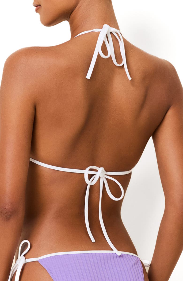 Solid & Striped Iris Rib Bikini Top, Alternate, color, Ultra Violet