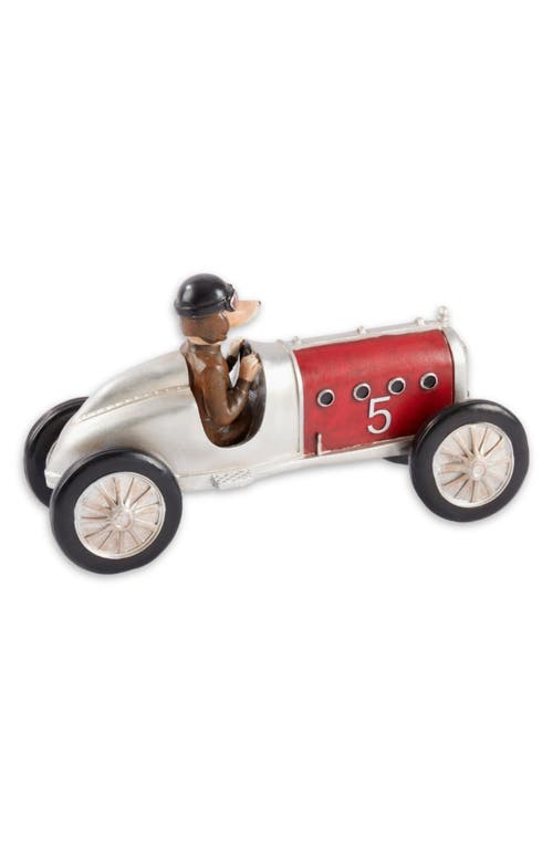 Bey-berk Race Car Dog Decoration In Red Multi