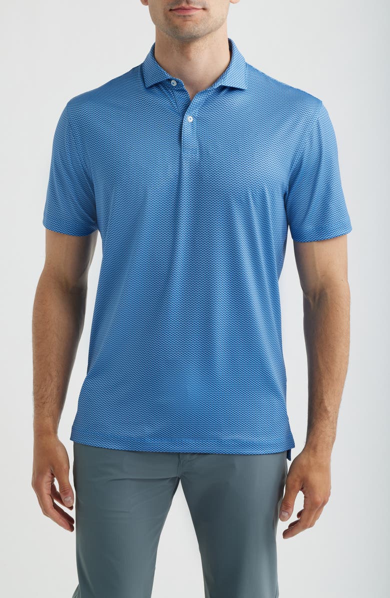 johnnie-O Darts Microprint Performance Jersey Polo, Main, color, 