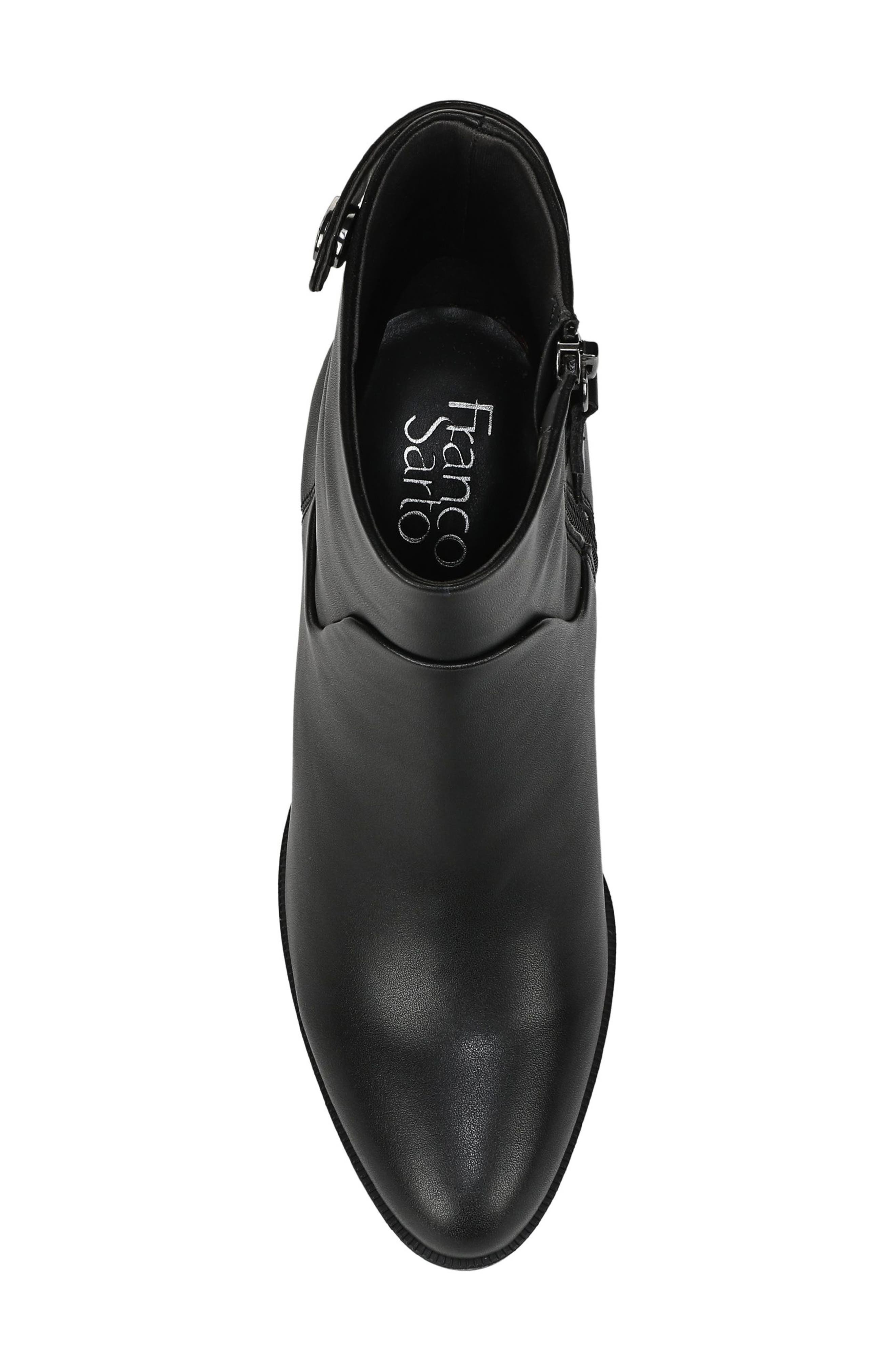 Ronnie Faux Leather Bootie, Alternate, color, BLACK