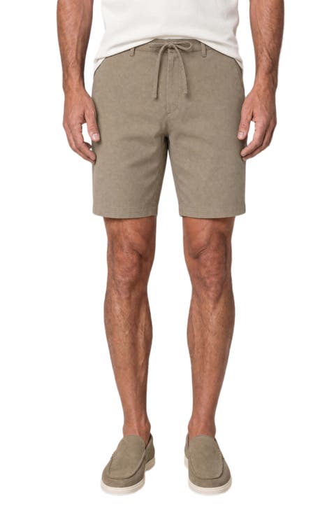 Stewart Stretch Linen Blend Convertible Drawstring Short
