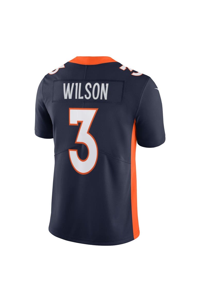 Men's Nike Russell Wilson Navy Denver Broncos Alternate Vapor Limited Jersey, Alternate, color, Navy