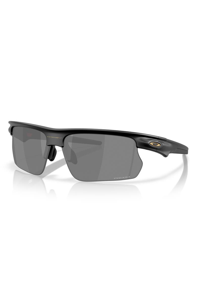 Oakley Bisphera 68mm Prizm<sup>™</sup> Gradient Oversize Rectangular Sunglasses, Alternate, color, Matte Black / Prizm Black