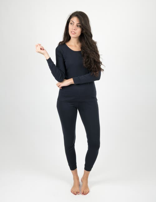 Leveret Cotton Solid Matching Family Pajamas In Blue